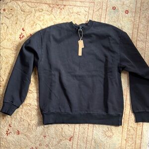 SKIMS Boyfriend Sweatshirt Small Black